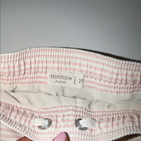 Minnow boys pink stripe boardie, 2T - Picture 4 of 4